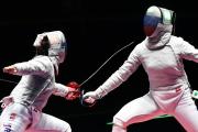 华体会官方-瑞士选手克莱儿参加击剑个人决赛