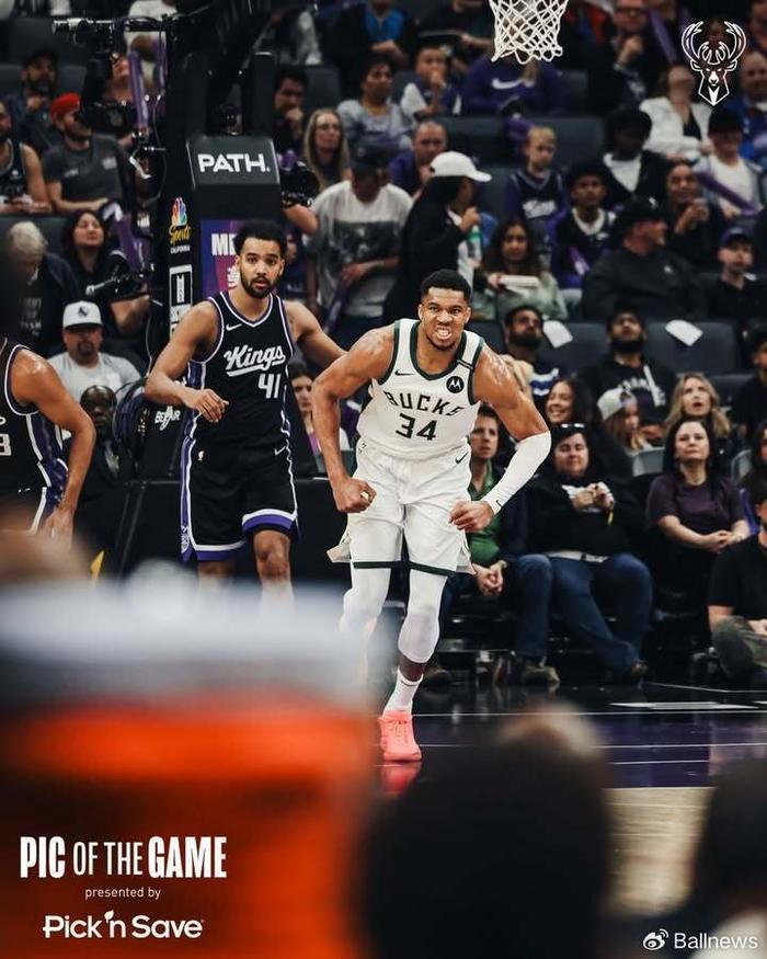 雄鹿横扫掘金，字母哥成为全队灵魂